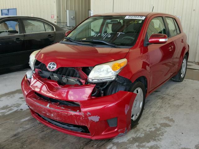 JTKKU4B41A1001618 - 2010 TOYOTA SCION XD RED photo 2