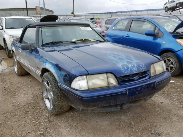 1FABP44E8JF284581 - 1988 FORD MUSTANG LX BLUE photo 1