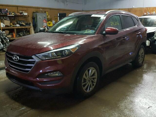 KM8J3CA42GU195502 - 2016 HYUNDAI TUCSON LIM BURGUNDY photo 2