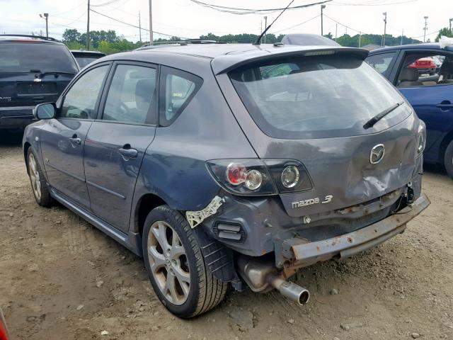 JM1BK344571740133 - 2007 MAZDA 3 HATCHBAC GRAY photo 3