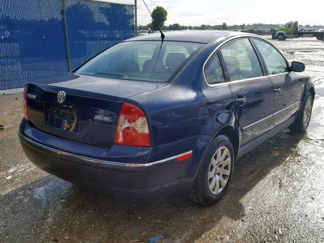 WVWPD63B23P358117 - 2003 VOLKSWAGEN PASSAT GLS BLUE photo 4