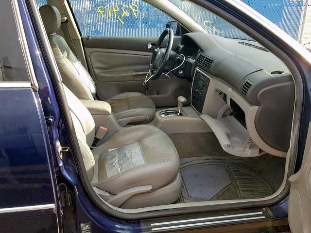 WVWPD63B23P358117 - 2003 VOLKSWAGEN PASSAT GLS BLUE photo 5