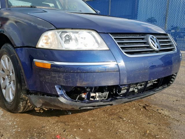 WVWPD63B23P358117 - 2003 VOLKSWAGEN PASSAT GLS BLUE photo 9