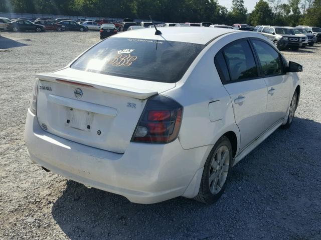 3N1AB6AP9AL615893 - 2010 NISSAN SENTRA 2.0 WHITE photo 4