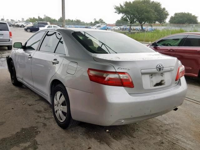 4T1BE46K78U244738 - 2008 TOYOTA CAMRY CE GRAY photo 3