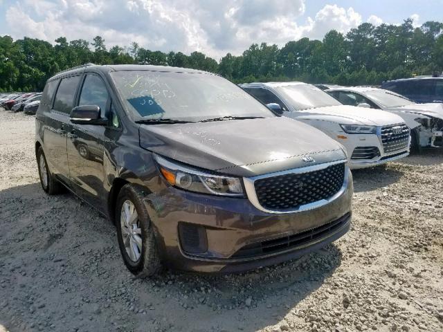 KNDMB5C1XF6072438 - 2015 KIA SEDONA LX BROWN photo 1