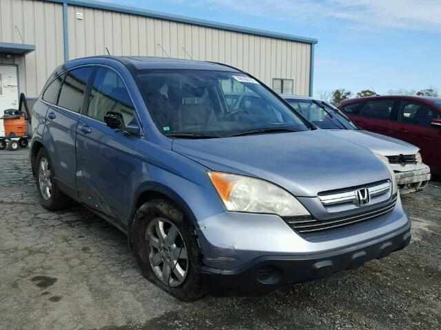 JHLRE48797C046617 - 2007 HONDA CR-V EXL BLUE photo 1