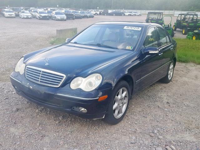 WDBRF84J13F436198 - 2003 MERCEDES-BENZ C 320 4MAT BLACK photo 2