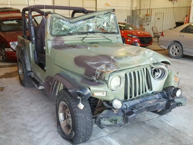 1J4FA49S32P720089 - 2002 JEEP WRANGLER / GREEN photo 1