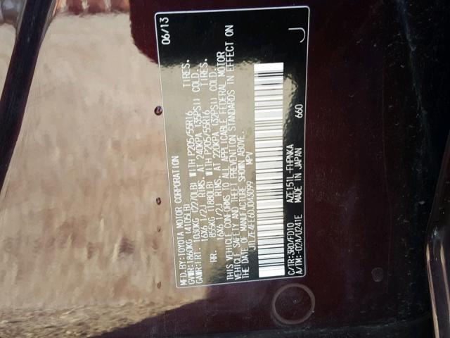 JTLZE4FE6DJ043099 - 2013 TOYOTA SCION XB Күлгін фото 10