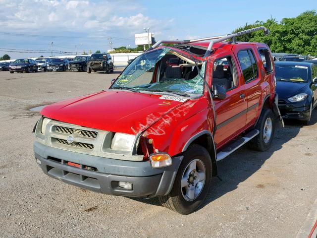 5N1ED28T31C575208 - 2001 NISSAN XTERRA XE RED photo 2