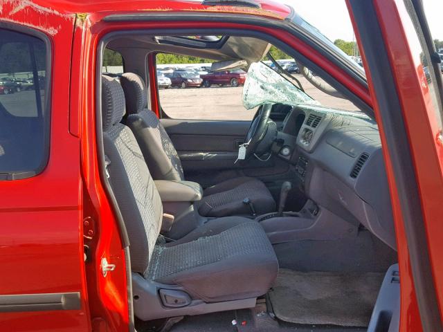 5N1ED28T31C575208 - 2001 NISSAN XTERRA XE RED photo 5