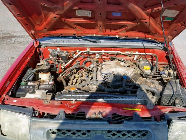 5N1ED28T31C575208 - 2001 NISSAN XTERRA XE RED photo 7