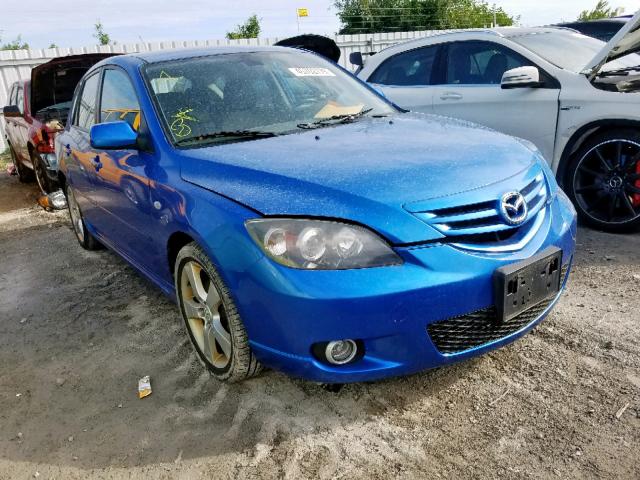 JM1BK143351329869 - 2005 MAZDA 3 HATCHBAC BLUE photo 1