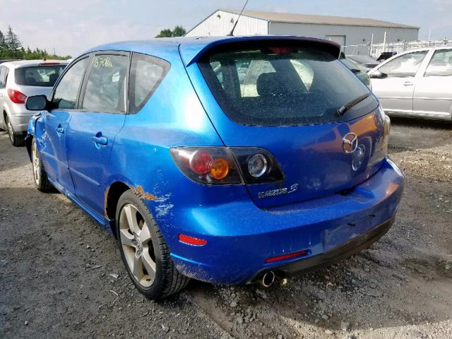 JM1BK143351329869 - 2005 MAZDA 3 HATCHBAC BLUE photo 3