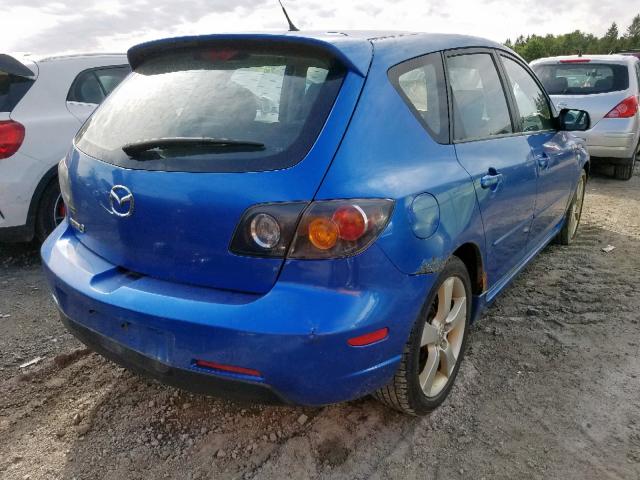 JM1BK143351329869 - 2005 MAZDA 3 HATCHBAC BLUE photo 4