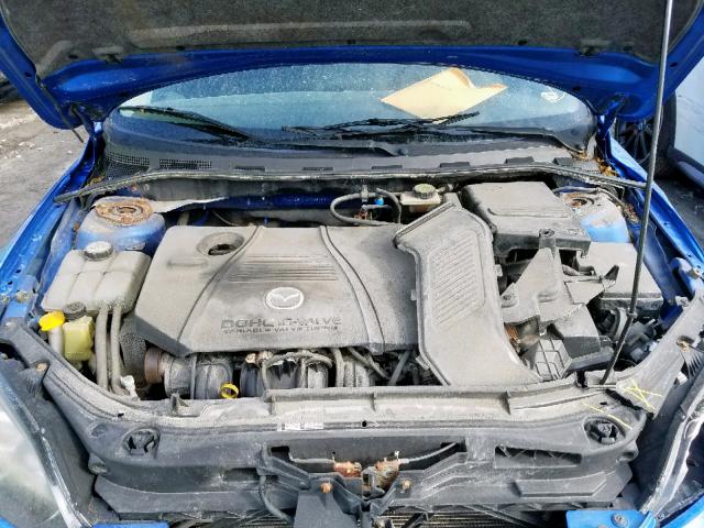 JM1BK143351329869 - 2005 MAZDA 3 HATCHBAC BLUE photo 7