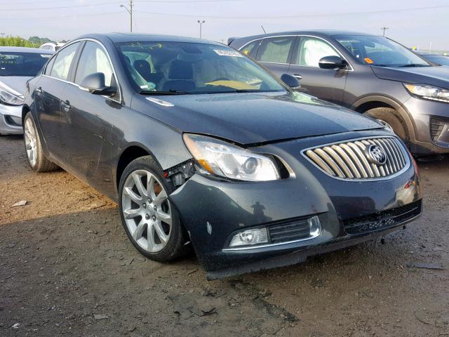 2G4GU5GVXD9193931 - 2013 BUICK REGAL PREM GRAY photo 1