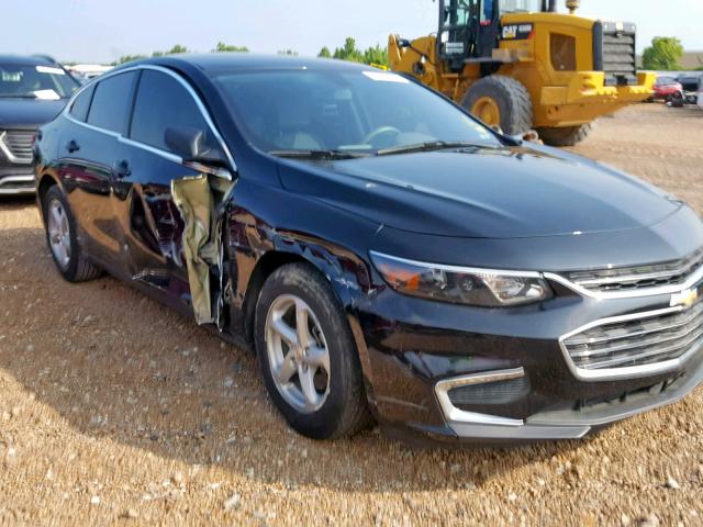 1G1ZB5ST3HF110970 - 2017 CHEVROLET MALIBU LS BLACK photo 1