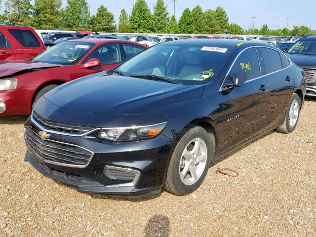 1G1ZB5ST3HF110970 - 2017 CHEVROLET MALIBU LS BLACK photo 2