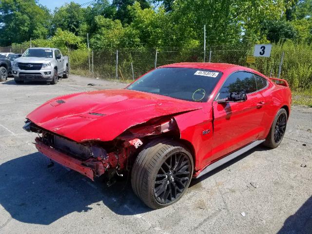 1FA6P8CF3J5131857 - 2018 FORD MUSTANG GT RED photo 2