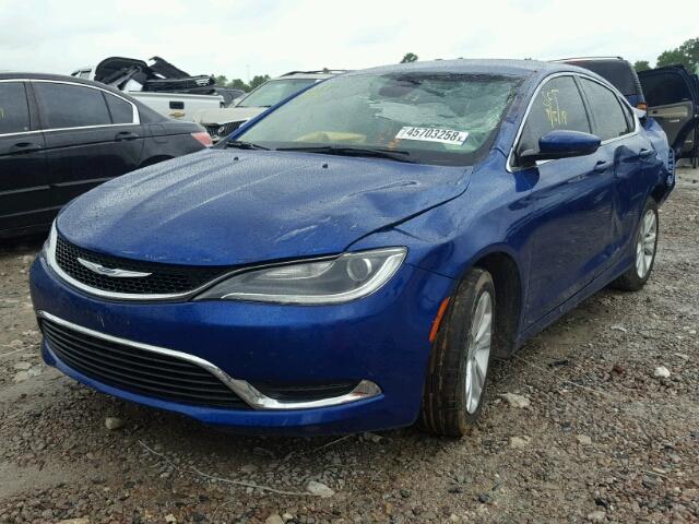 1C3CCCAB6GN191365 - 2016 CHRYSLER 200 LIMITE BLUE photo 2