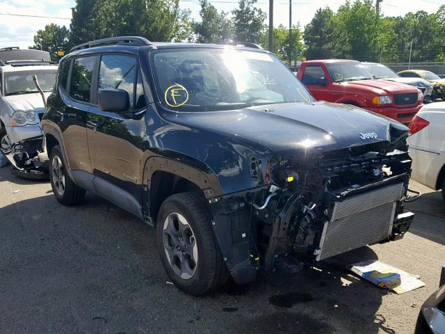 ZACCJBAB2HPG60892 - 2017 JEEP RENEGADE S BLACK photo 1