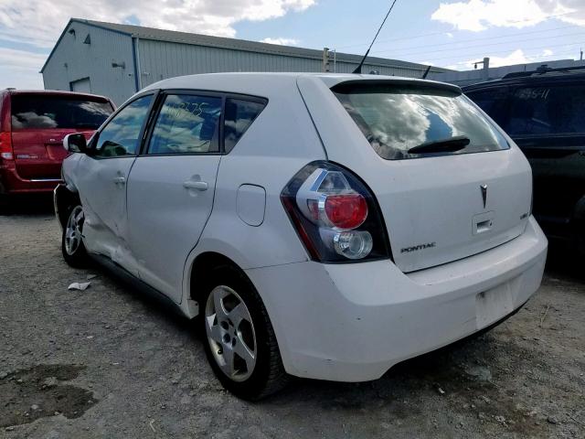 5Y2SP67889Z453696 - 2009 PONTIAC VIBE WHITE photo 3