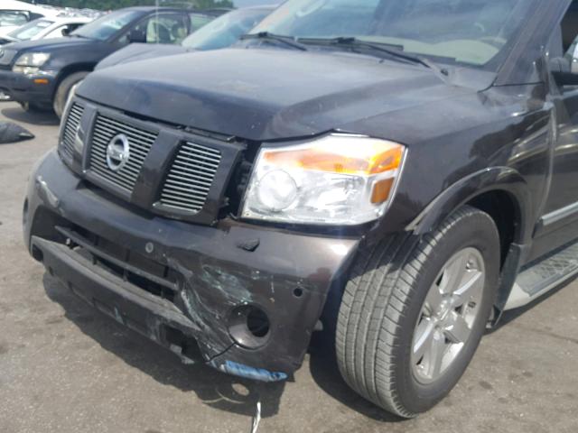 5N1AA0ND1BN620807 - 2011 NISSAN ARMADA SV BLACK photo 9