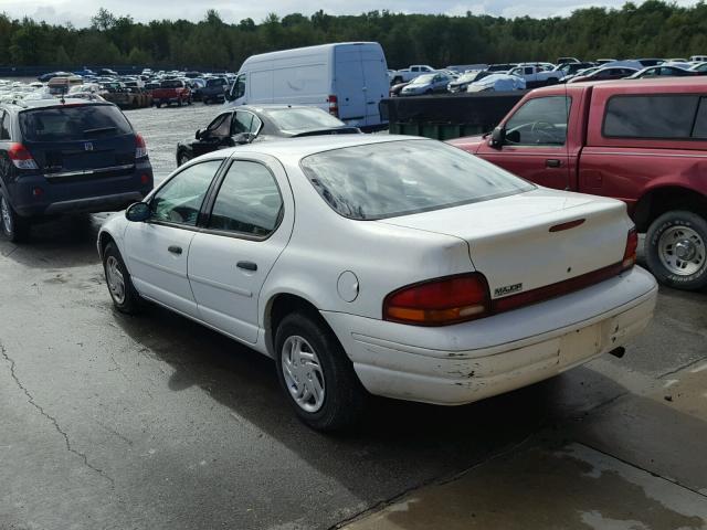 1B3EJ46X1TN267767 - 1996 DODGE STRATUS WHITE photo 3