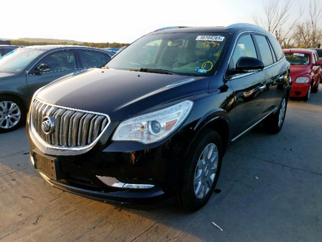 5GAKRBKD0HJ182400 - 2017 BUICK ENCLAVE BLACK photo 2