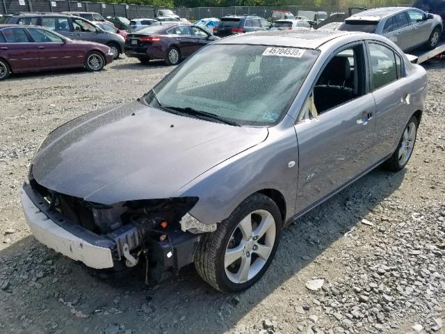 JM1BK323841212219 - 2004 MAZDA 3 S GRAY photo 2