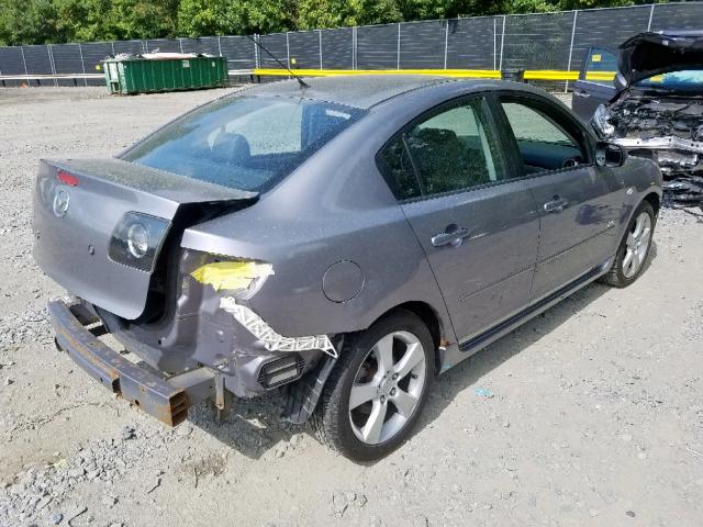 JM1BK323841212219 - 2004 MAZDA 3 S GRAY photo 4