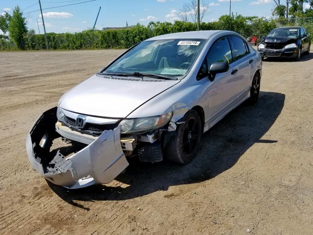 2HGFA16249H020378 - 2009 HONDA CIVIC DX SILVER photo 2