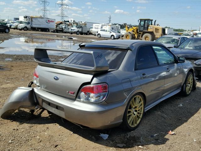 JF1GD70676L519317 - 2006 SUBARU IMPREZA WR GRAY photo 4