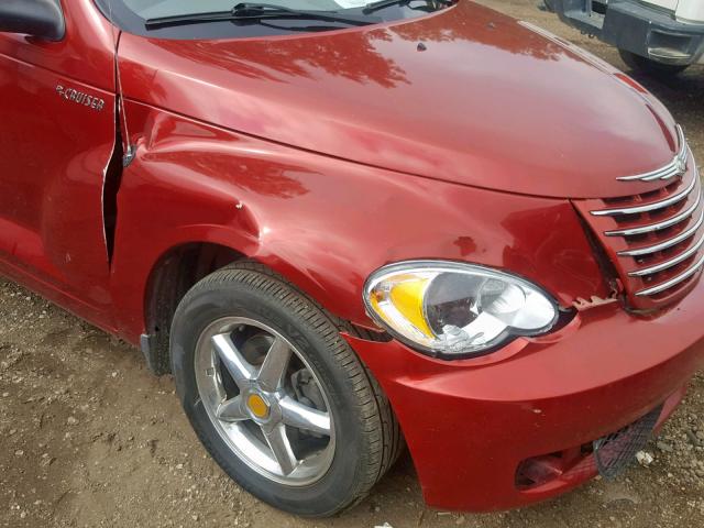 3A4FY48B36T366234 - 2006 CHRYSLER PT CRUISER RED photo 9