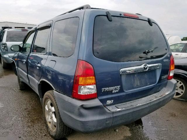 4F2YU06B91KM25383 - 2001 MAZDA TRIBUTE DX 蓝色 照片 3