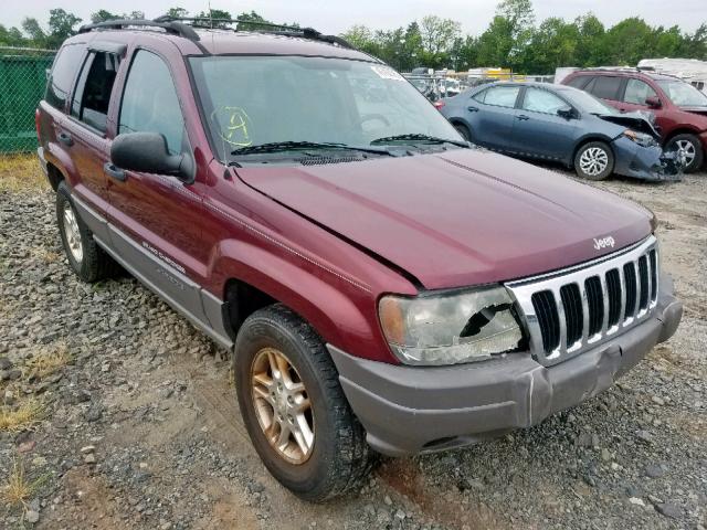 1J4GW48S13C521137 - 2003 JEEP GRAND CHER MAROON photo 1