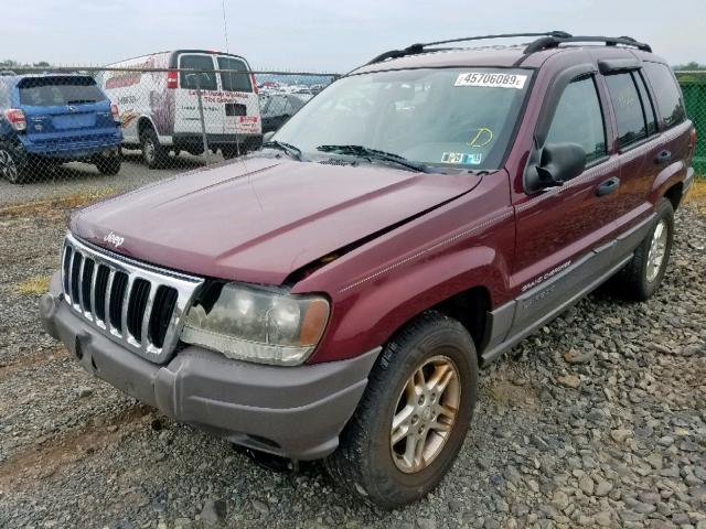 1J4GW48S13C521137 - 2003 JEEP GRAND CHER MAROON photo 2