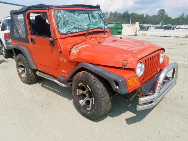 1J4FA39S05P344921 - 2005 JEEP WRANGLER X ORANGE photo 1