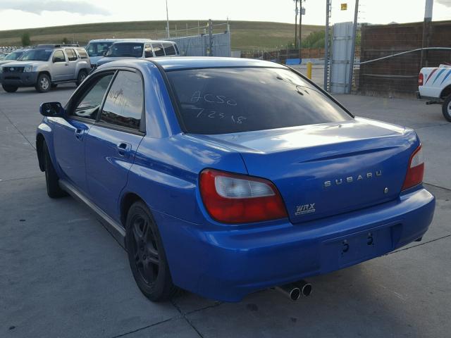 JF1GD29623G510776 - 2003 SUBARU IMPREZA WR BLUE photo 3