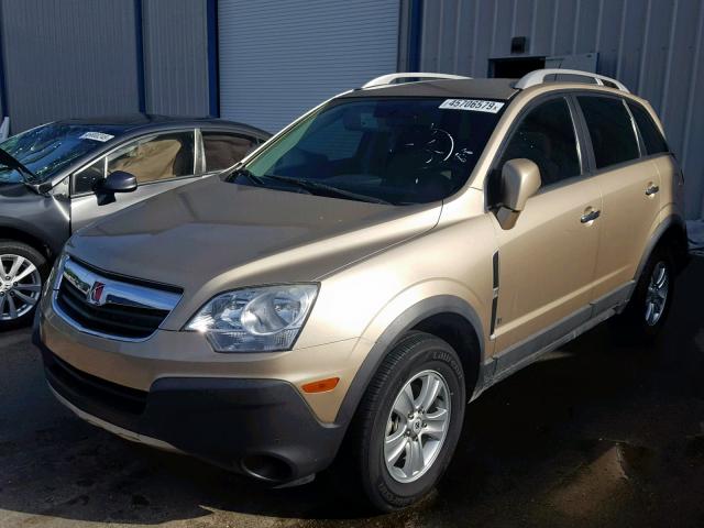 3GSCL33P98S661839 - 2008 SATURN VUE XE GOLD photo 2