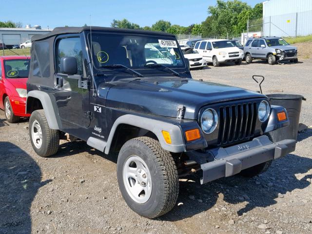 1J4FA39S76P734710 - 2006 JEEP WRANGLER BLACK photo 1