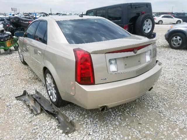 1G6DP577470107501 - 2007 CADILLAC CTS HI FEA GOLD photo 3