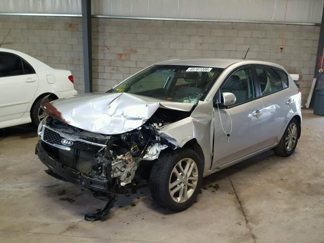 KNAFU5A2XC5603148 - 2012 KIA FORTE EX SILVER photo 2