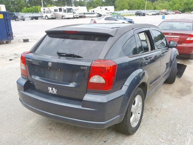 1B3HB48B07D594443 - 2007 DODGE CALIBER SX BLACK photo 4