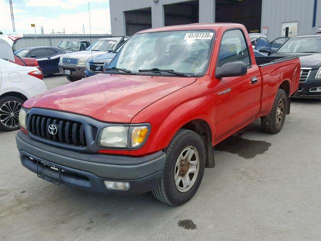 5TENL42N33Z301329 - 2003 TOYOTA TACOMA RED photo 2