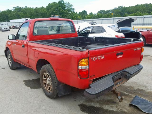 5TENL42N33Z301329 - 2003 TOYOTA TACOMA RED photo 3