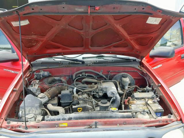 5TENL42N33Z301329 - 2003 TOYOTA TACOMA RED photo 7