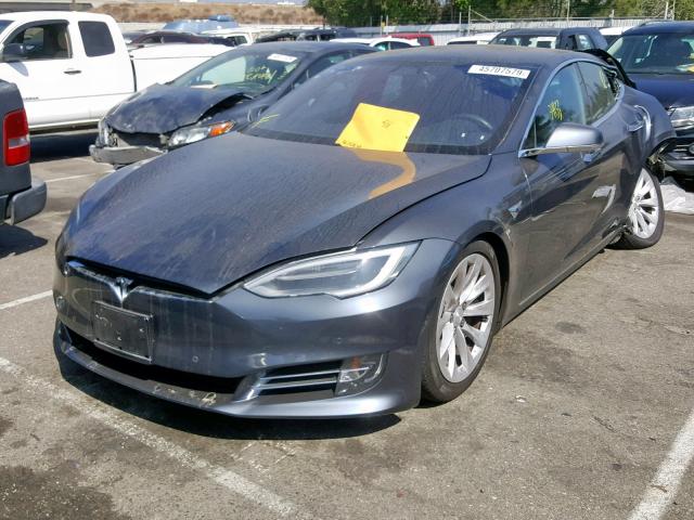 5YJSA1E16HF226408 - 2017 TESLA MODEL S CHARCOAL photo 2